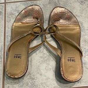 Impo Gold Womens Sandals Size 9.5